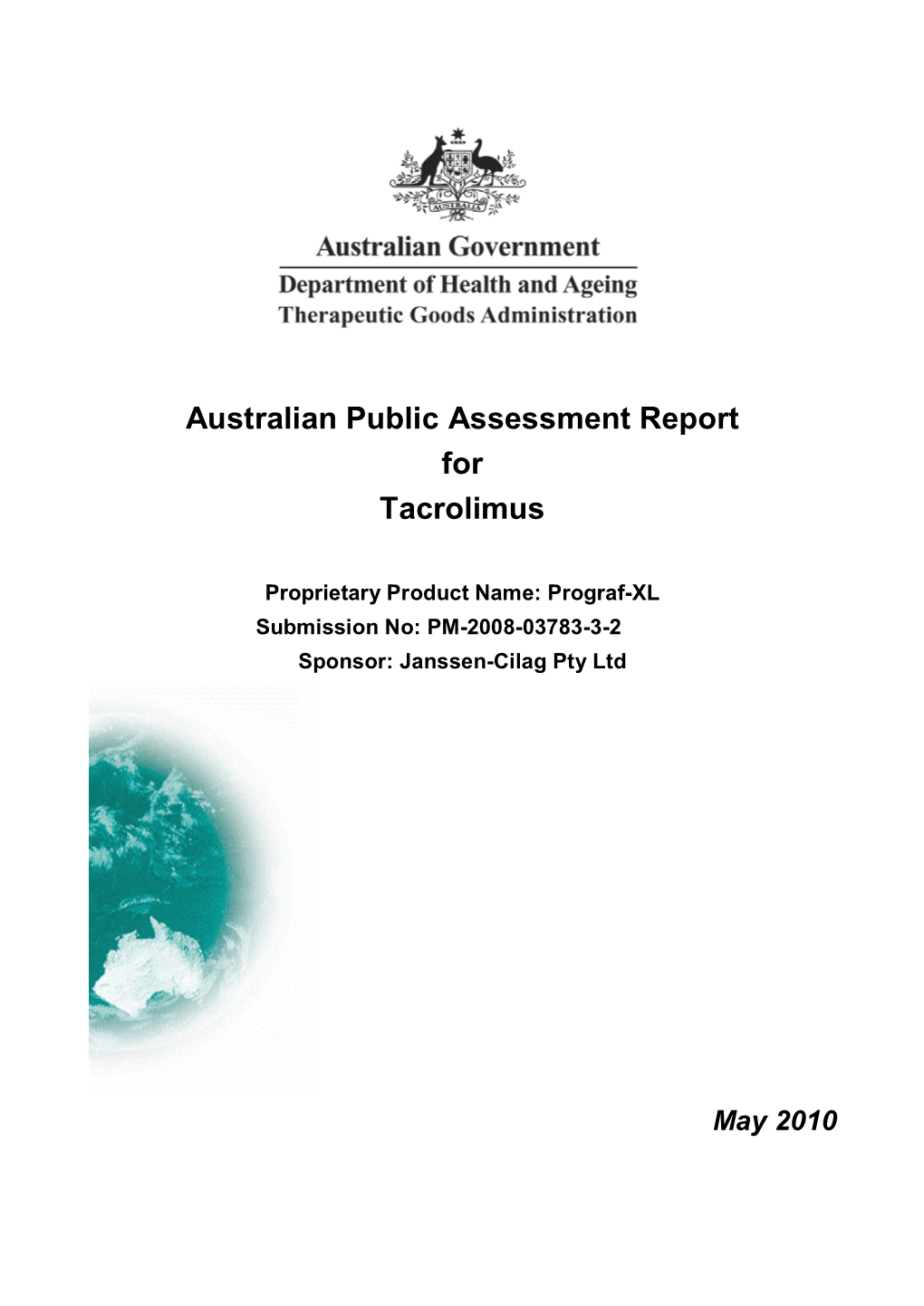 Australian Public Assessment Report for Tacrolimus