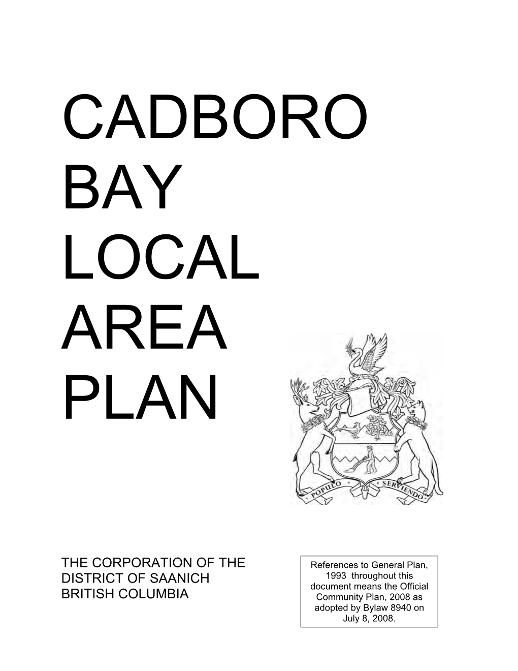 Cadboro Bay Local Area Plan