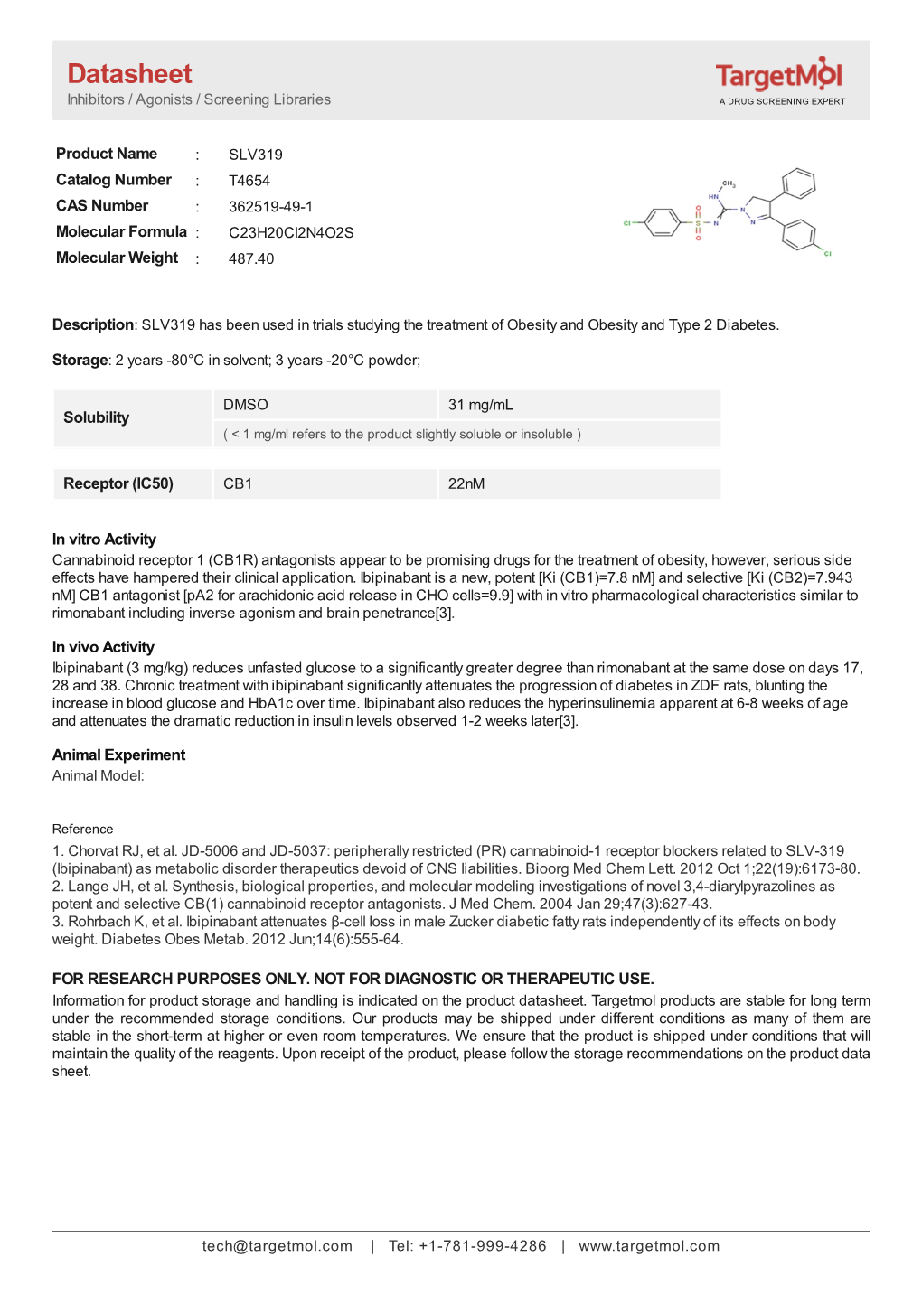 Datasheet Inhibitors / Agonists / Screening Libraries a DRUG SCREENING EXPERT