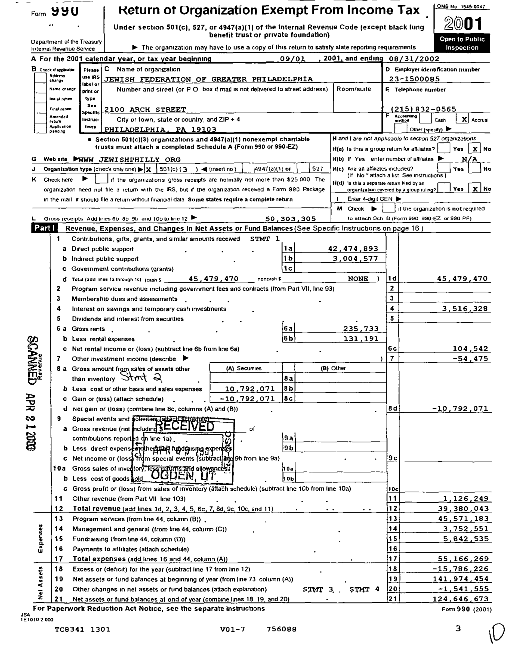 Keturn of Organization Exempt from Income