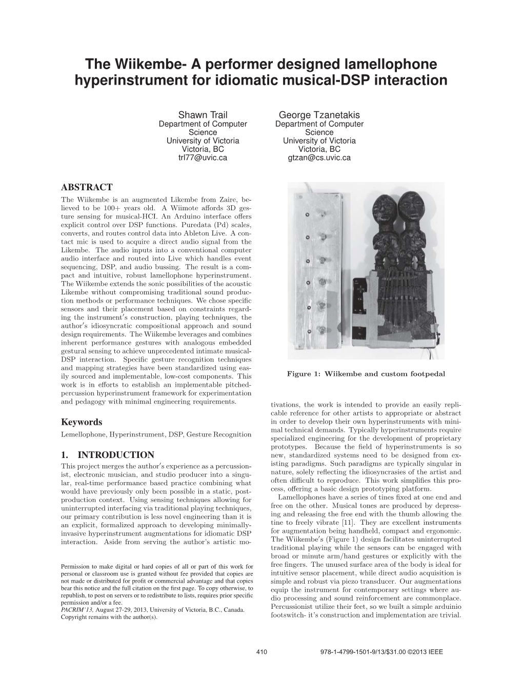 A Performer Designed Lamellophone Hyperinstrument for Idiomatic Musical-DSP Interaction