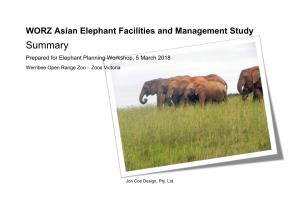 WORZ Elephant Report Summary 5 March 2018