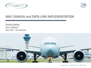 NAV CANADA and DATA LINK IMPLEMENTATION