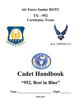 Air Force JROTC Cadet Uniform Instructions