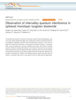 Observation of Intervalley Quantum Interference in Epitaxial Monolayer Tungsten Diselenide