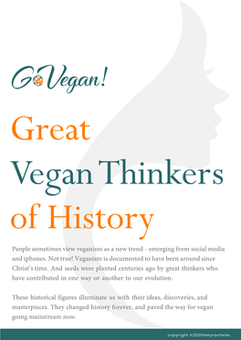 Veganism Is Documented to Have Been Around Since Christ’S Time