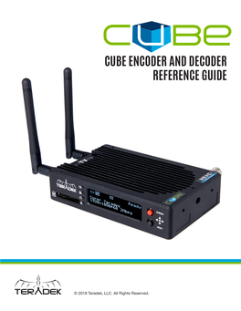 Cube Encoder and Decoder Reference Guide