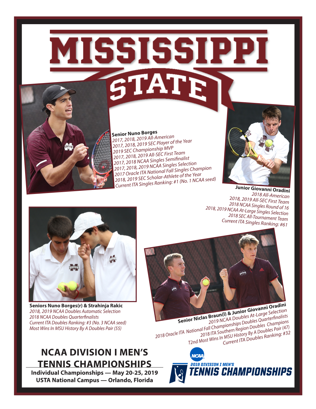 Ncaa Division I Men's Tennis Championships