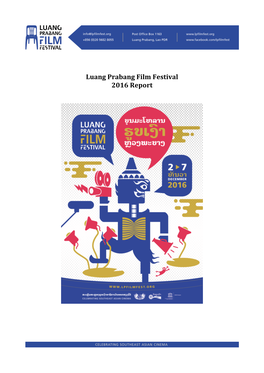 Luang Prabang Film Festival 2016 Report