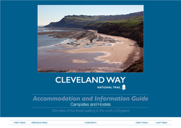 Accommodation and Information Guide Campsites and Hostels 109 Miles of the Finest Walking in the North of England