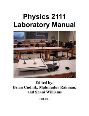 Physics 2111 Laboratory Manual
