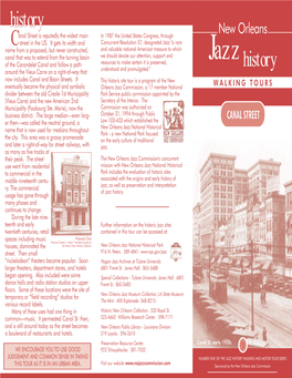 New Orleans Jazz History Walking Tour: Canal Street