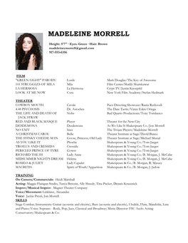 Madeleinemorrellresume2021