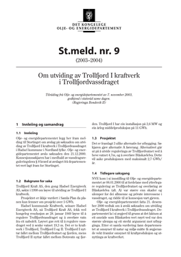 St.Meld. Nr. 9 (2003–2004)