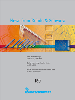 News from Rohde & Schwarz