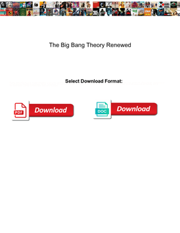 The Big Bang Theory Renewed