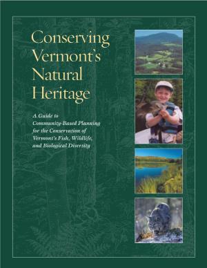 Conserving Vermont's Natural Heritage