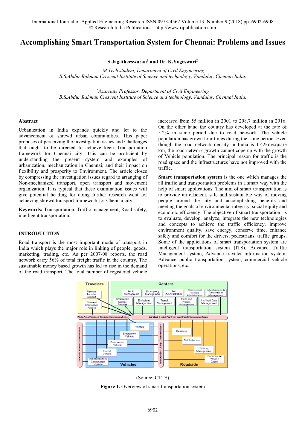 Accomplishing Smart Transportation System for Chennai: Problems and Issues