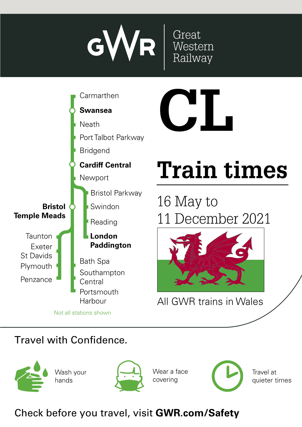 All GWR Services Running to and from South Wales