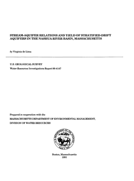 Stream-Aquifer Relations and Yield of Stratified-Drift Aquifers in the Nashua River Basin, Massachusetts