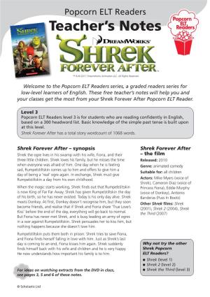 Shrek Forever After Popcorn ELT Reader