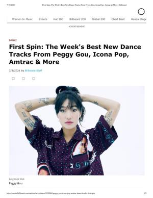The Week's Best New Dance Tracks from Peggy Gou, Icona Pop, Amtrac & More | Billboard