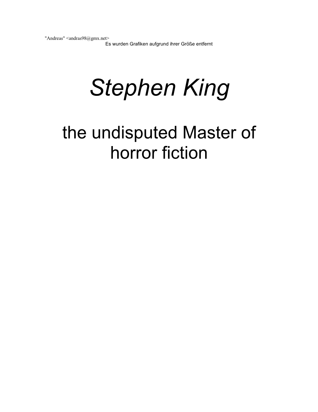 Stephen King