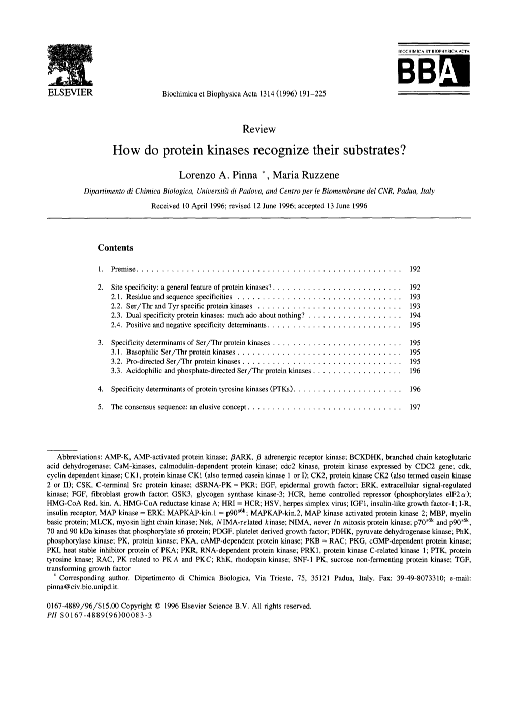 How Do Protein Kinases Recognize Their Substrates?