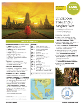 Singapore, Thailand & Angkor