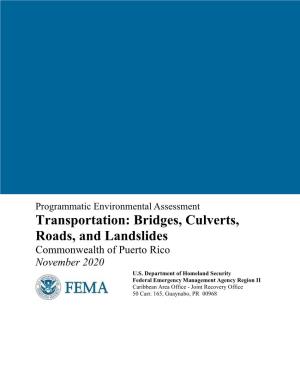 Transportation Programmatic Environmental Assessment