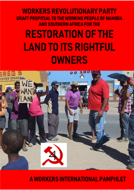 Restoration of the Land to Its Rightful Owners