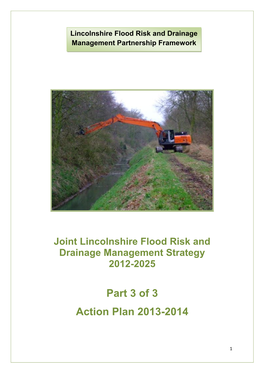 Joint Lincolnshire Flood Risk and Drainage Management Strategy 2012-2025