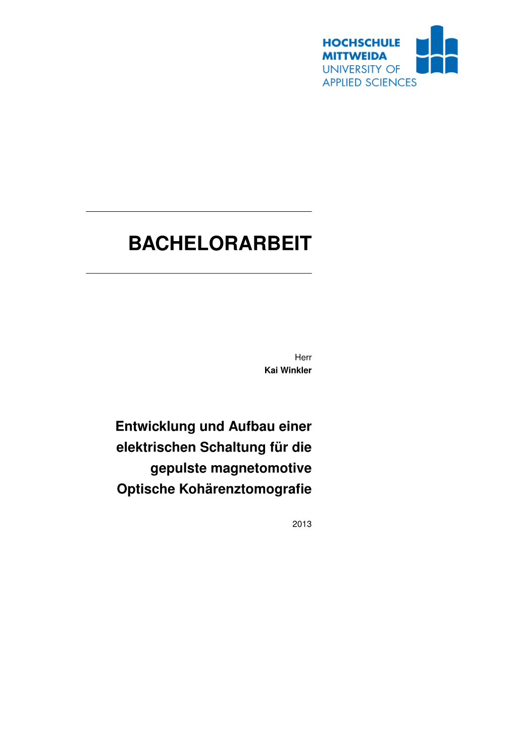 Bachelorarbeit