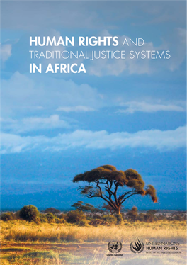 Human Rights and Traditional Justice Systems in Africa