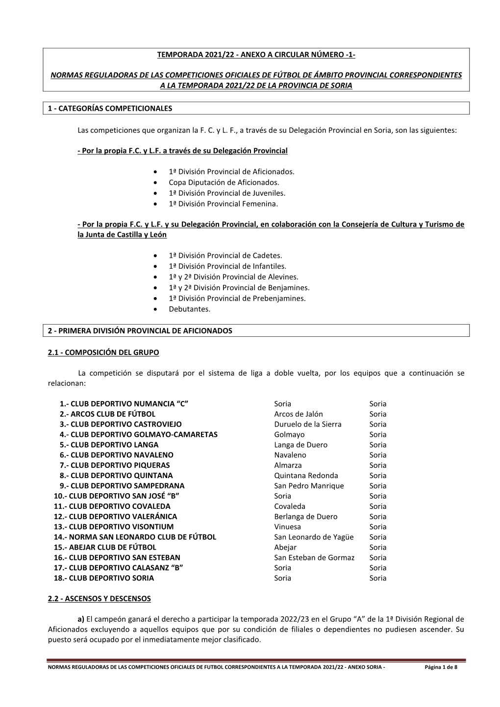 Soria Anexo Plan Competicional Temporada 2021.22