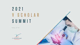 2021 V Scholar Summit