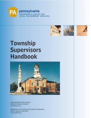 Township Supervisors Handbook