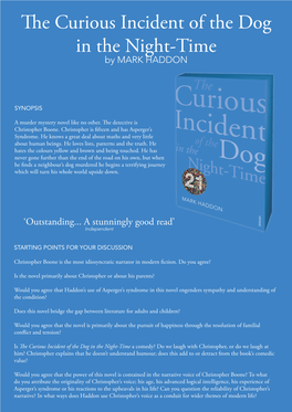The Curious Incident of the Dog in the Night-Time by MARK HADDON