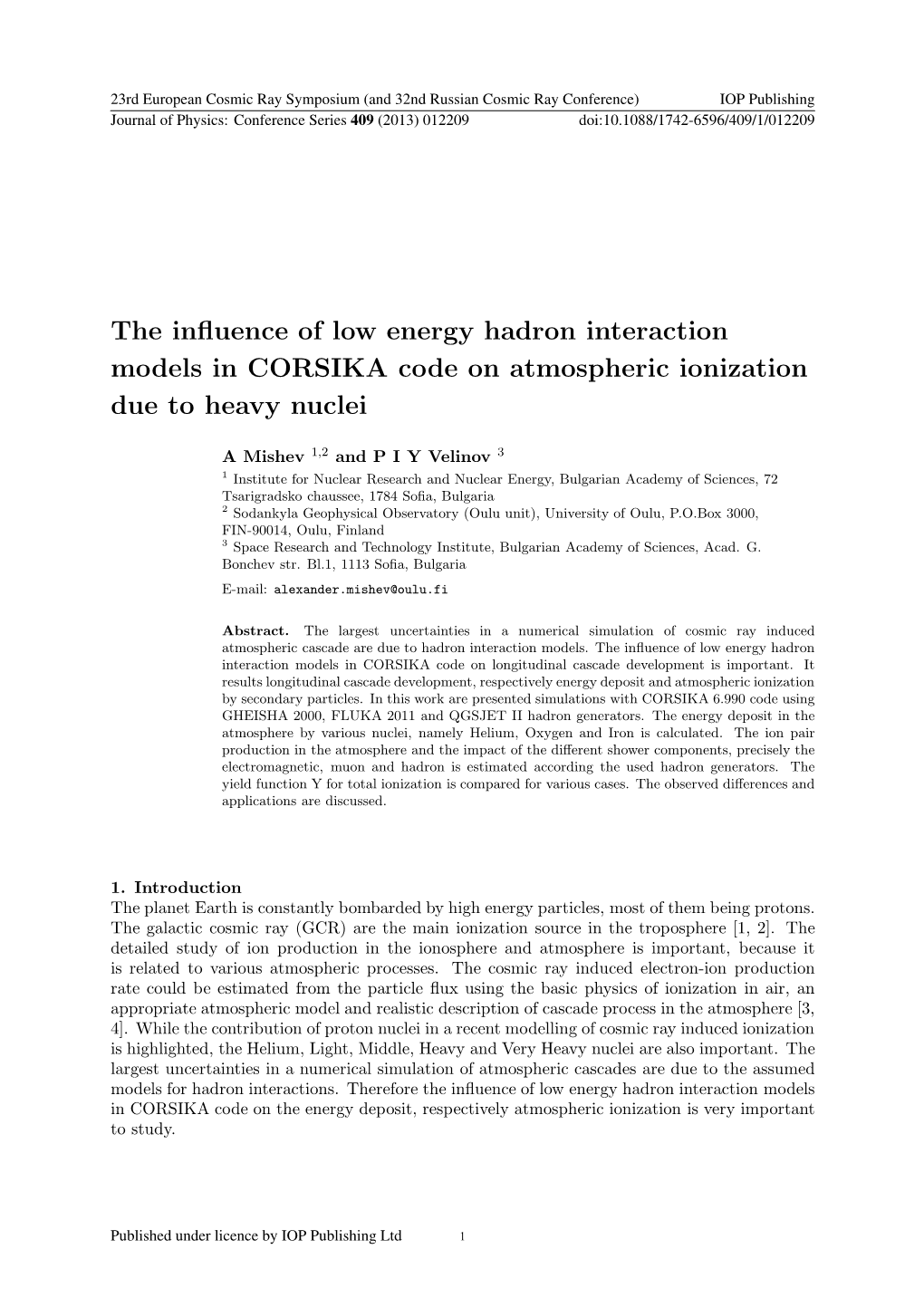 The Influence of Low Energy Hadron Interaction Models in CORSIKA