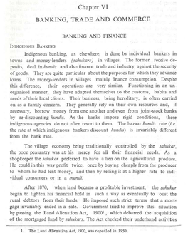 Chapter VI BANKING, TRADE and COMMERCE