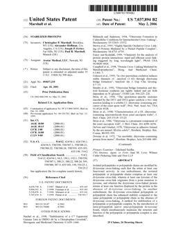 (12) United States Patent (10) Patent No.: US 7,037,894 B2 Marshall Et Al