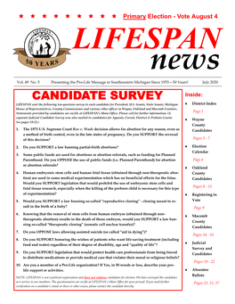 Primary Election Candidate Survey