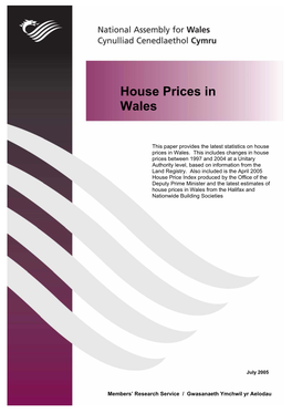 House Prices in Wales