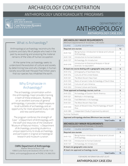 Anthropology Undergraduate Programs