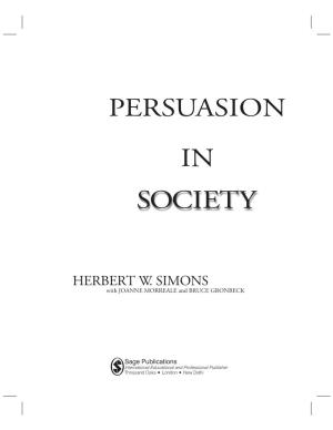 Society Persuasion In