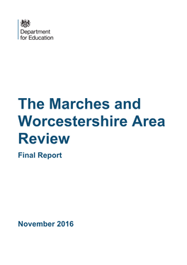 The Marches and Worcestershire Area Review: Final Report