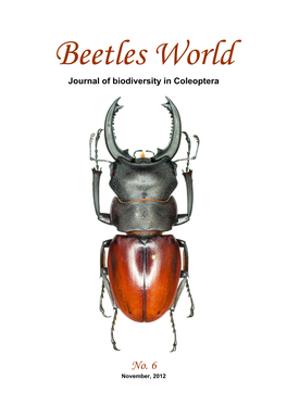 Beetles World No. 6, November 2012 Imprint