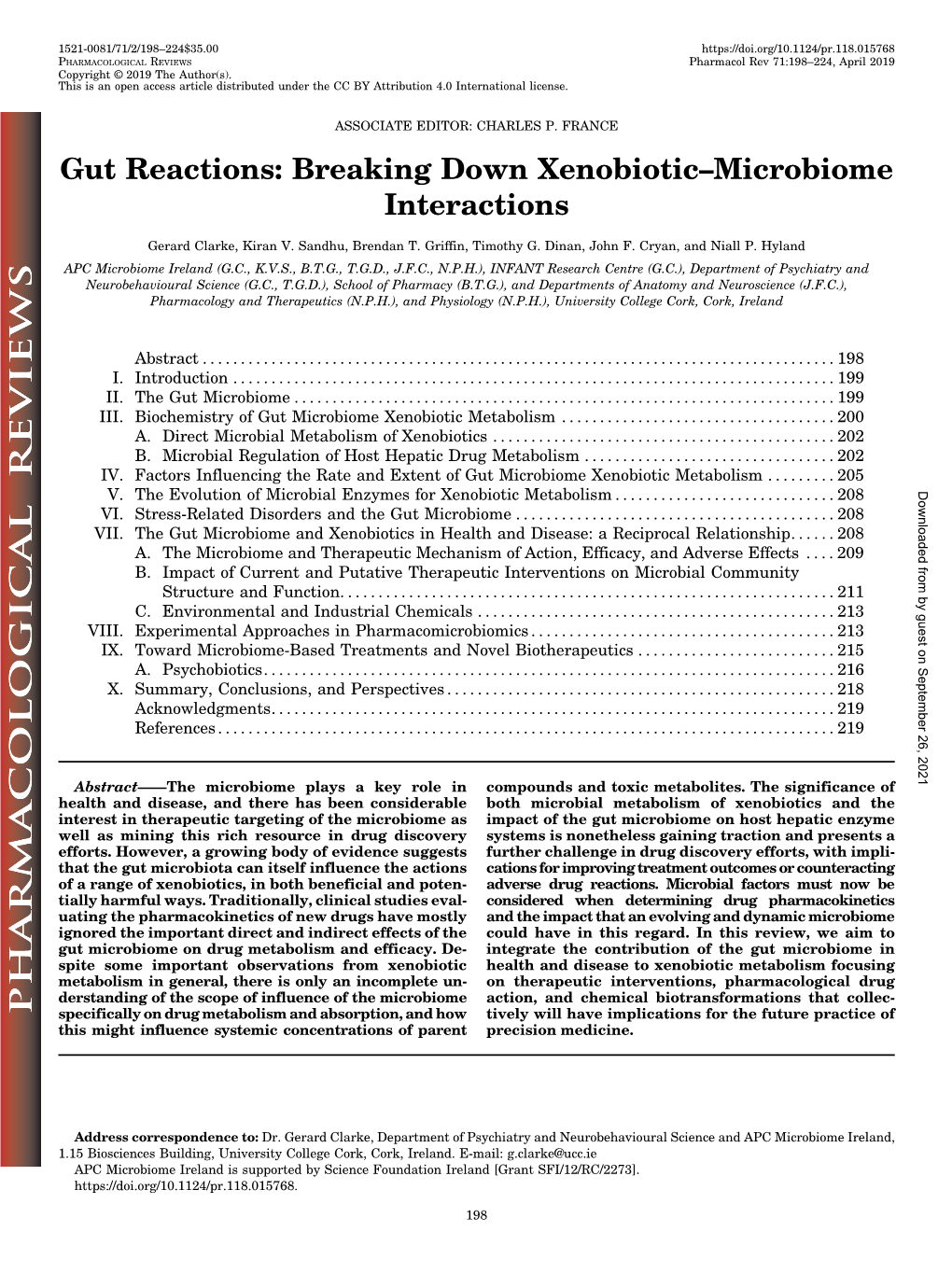 Gut Reactions: Breaking Down Xenobiotic–Microbiome Interactions