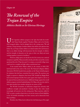 Chapter 10: Renewing USC's Athletic Heritage