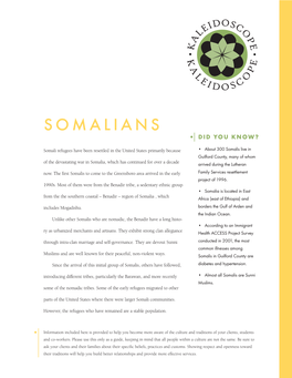 Somalians Did You Know?